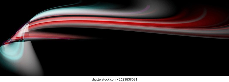 Fondo de velocidad ligero con efecto de desenfoque de la línea de movimiento del automóvil, rayas rápidas de senderos a través de una pista de carreras de carretera en una ciudad nocturna vibrante