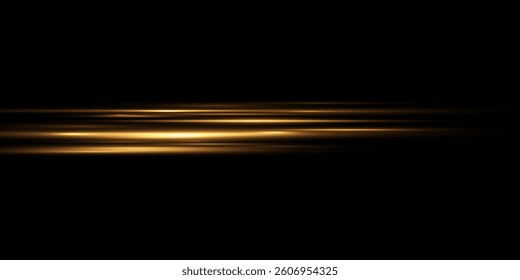 
Light speed lines. Highway. Light line flows. Yellow lines.
