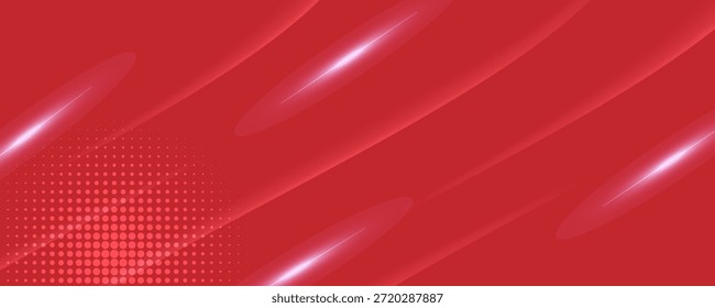 Efecto de movimiento de velocidad de luz. Efecto de resplandor espiral de color rojo. Magia brillante línea destellos y lentejuelas