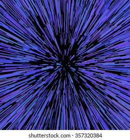 light speed vector abstract background. Ray galaxy, flare and light, vector illustration.