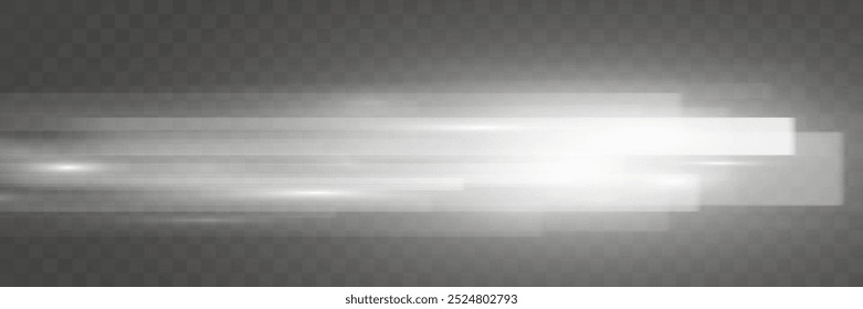 Vector de velocidad ligero. Líneas rápidas brillantes.