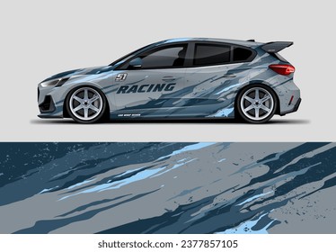 Light Sporty Car wrap livery design