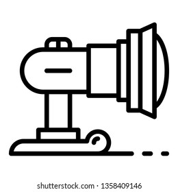 Light spot icon. Outline light spot vector icon for web design isolated on white background