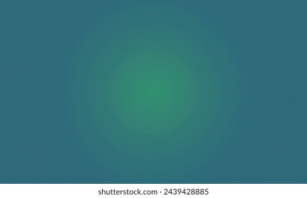 Light spot on a dark seagreen. High-tech halftone hexagon pattern background. Green abstract digital design. Seamless hexagon on abstract background with radial gradient. Repeated pattern. Editable. 