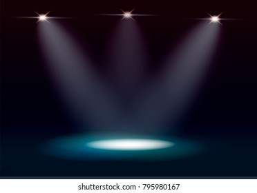 
light spotlight. effects. vector glow. illustration