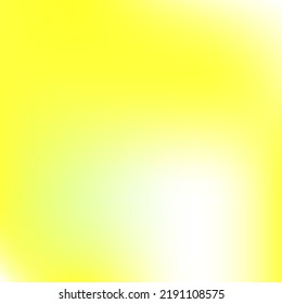 Light Spotlight Smooth Vector Gradient Backdrop. Bright Vivid Multicolor Liquid Gradient Mesh. Lemon Color White Neon Yellow Blurred Texture. Fashion Vibrant Watercolor Trendy Blurry Wallpaper.
