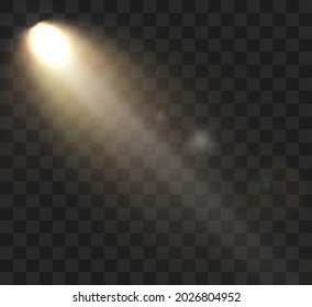 The light from the spotlight. Vector 10 eps .