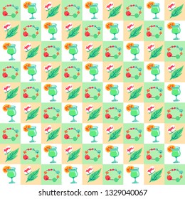 Light spring pattern.
