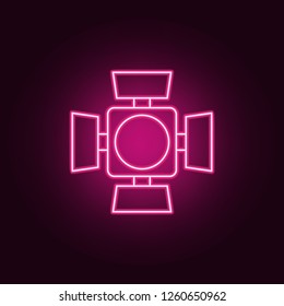 light for the stage icon. Elements of Spotlight in neon style icons. Simple icon for websites, web design, mobile app, info graphics