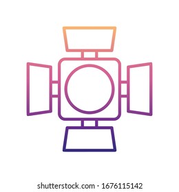 light for the stage nolan icon. Simple thin line, outline vector of Spotlight icons for ui and ux, website or mobile application