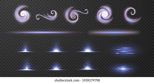 Light star blue png. Light sun blue png. Light flash blue png. vector illustrator. Powder dust light png.