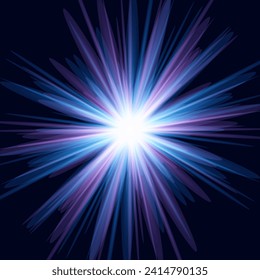 Light star blue png. Light sun blue png. Light flash blue png. vector illustrator.