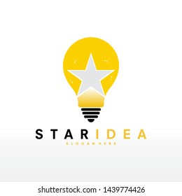 Light star energy logo idea symbol - vector