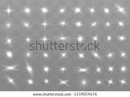 The light of a star. star glow on a transparent background explodes on a transparent background. White light. Sparkling magic dust particles. Bright Star. Transparent shining sun.