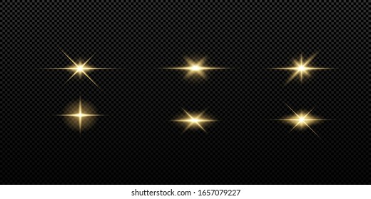 Light star gold png. Light sun gold png. Light flash gold png. vector illustrator.