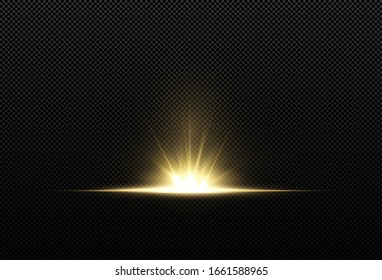 Light star gold png. Light sun gold png. Light flash gold png. vector illustrator.