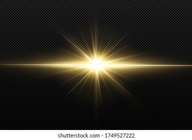 Light star gold png. Light sun gold png. Light flash gold png. vector illustrator.