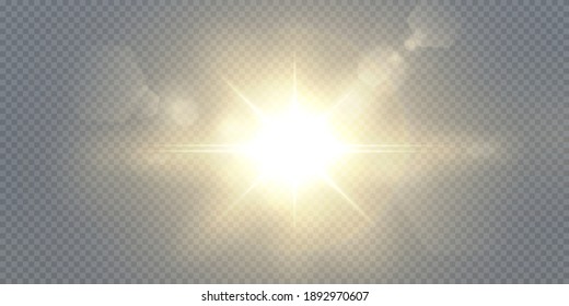 Light star gold png. Light sun gold png. Light flash gold png. vector illustrator.