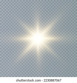  Light star gold png. Light sun gold png. Light flash gold png. vector illustrator. summer season beach
