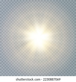  Light star gold png. Light sun gold png. Light flash gold png. vector illustrator. summer season beach