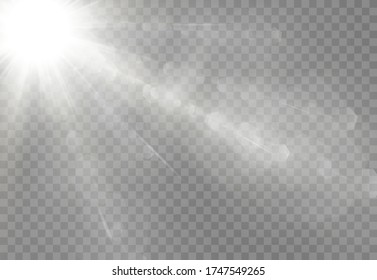 Light star white png. Light sun white png. Light flash white png. vector illustrator.