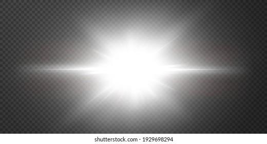 Light star white png. Light sun white png. Light flash white png. vector illustrator.