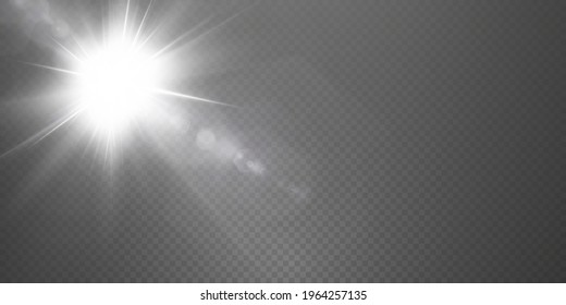 Light star white png. Light sun white png. Light flash white png. vector illustrator.