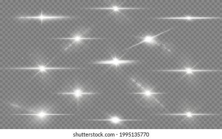 Light star white png. Light sun white png. Light flash white png. vector illustrator.