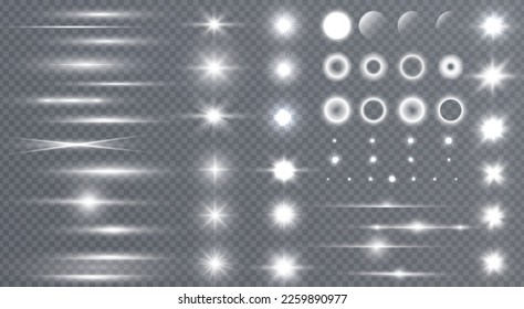 Light star white png. Light sun white png. Light flash white png. vector illustrator.