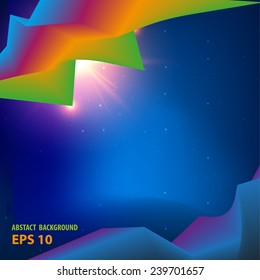 Light stars abstract background