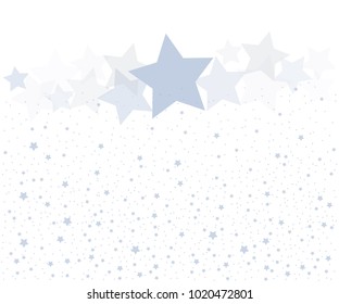 Light stars on white background. Greeting cards. Vector Illustration eps10