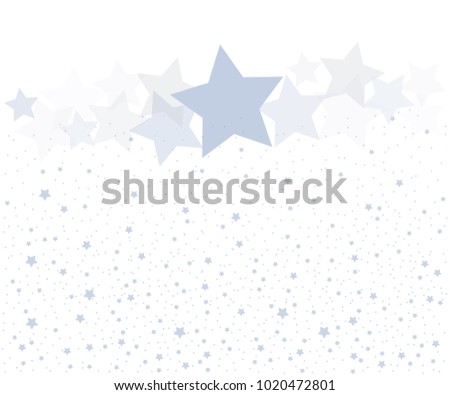 Light stars on white background. Greeting cards. Vector Illustration eps10