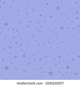 Light stars seamless pattern on purple gorgeous background.