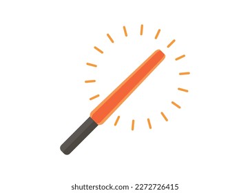 Light stick. Simple flat illustration.