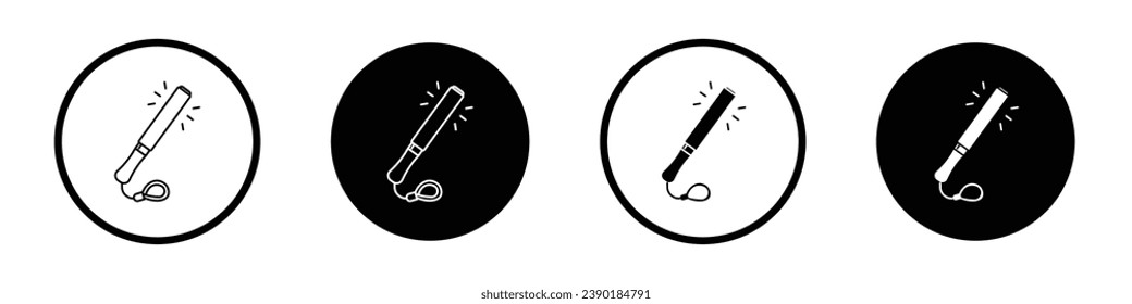 Light Stick vector icon set. Light stick vector symbol suitable for apps and websites UI designs.