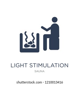 Light stimulation icon. Trendy flat vector Light stimulation icon on white background from sauna collection, vector illustration can be use for web and mobile, eps10