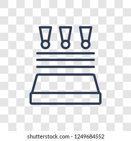 Light stimulation icon. Trendy linear Light stimulation logo concept on transparent background from sauna collection