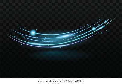 Light streak fast effect. Abstract background speed.