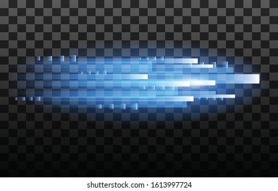 Light Streak Fast Effect. Abstract Background Speed.Vector