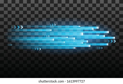 Light Streak Fast Effect. Abstract Background Speed.Vector