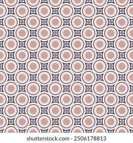 Light strict geometric seamless pattern. Vector illustration for print, fabric, cover, packaging, interior decor, blog decoration and other your projects.