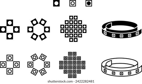 Light strip icon. LED icon , Vector illustration