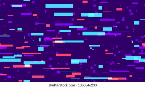 Light Stripes Seamless Neon Tech Background. Modern Digital Space Texture. Fast Movement Sporty Pattern. Dynamic Rays Cover Background.