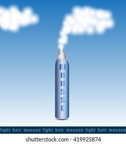 Light styling mousse. Light hair mousse.
