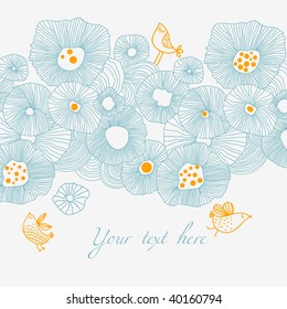 Light stylish floral background
