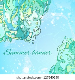 Light summer pattern with flowers