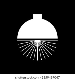 Light and Sun vector icon.