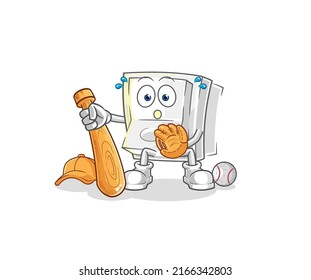 the light switch baseball Catcher cartoon. cartoon mascot vector