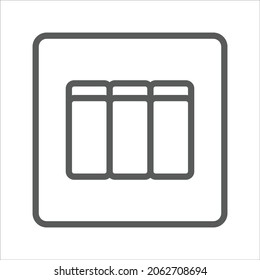 Light Switch Electronic Devices Simple Line Vector Icon