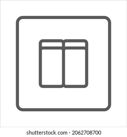 Leuchtschalter für elektronische Geräte - Vektor-Symbol